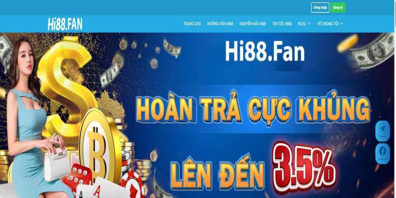 Hi88 hoàn trả cực khủng với khuyến mãi lớn