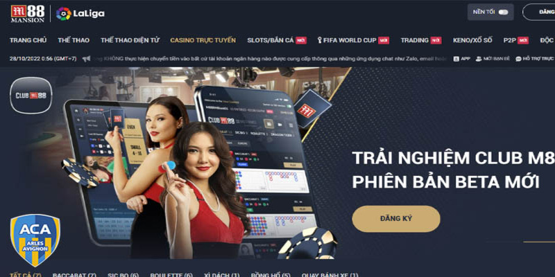 M88 - Thương hiệu Casino trực tuyến uy tín, sang chảnh năm 2023