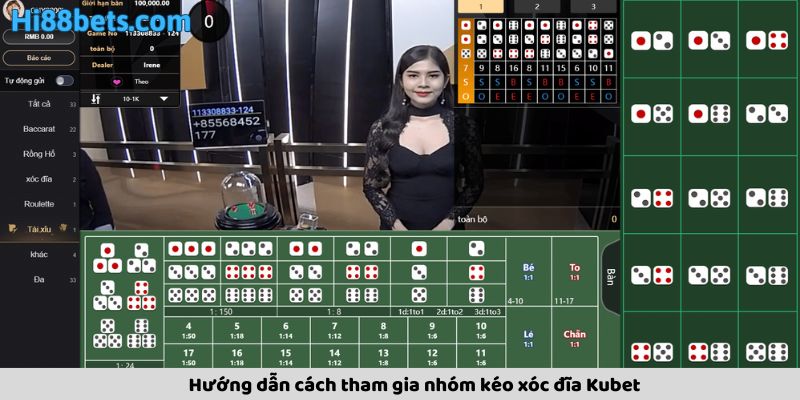 Hướng dẫn cách tham gia nhóm kéo xóc đĩa Kubet